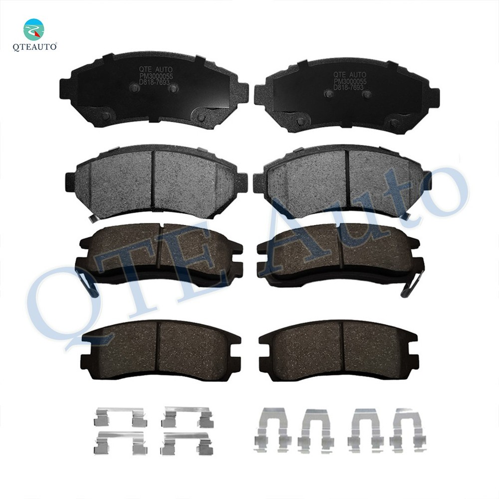 8PC Front-Rear Ceramic Brake Pad Kit For 2001-2005 Cadillac DeVille Base DTS DHS