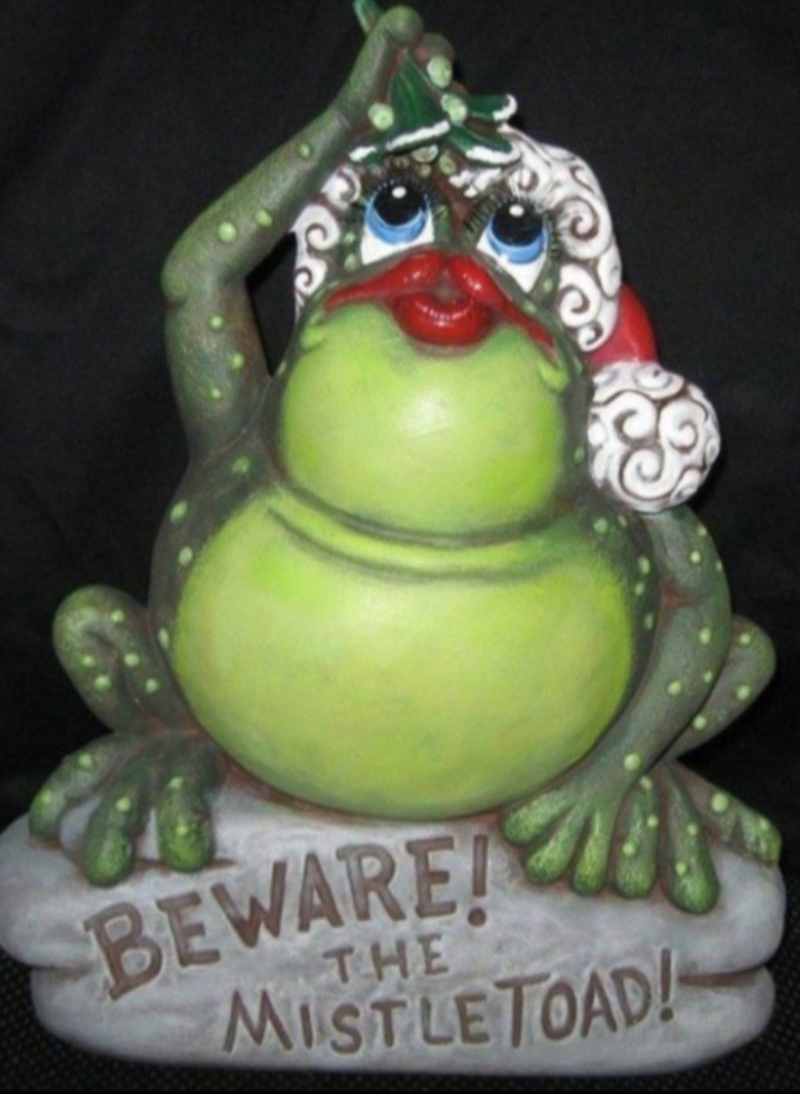 Ceramic Bisque~~ Ready to Paint ~~~ Beware! the Mistletoad