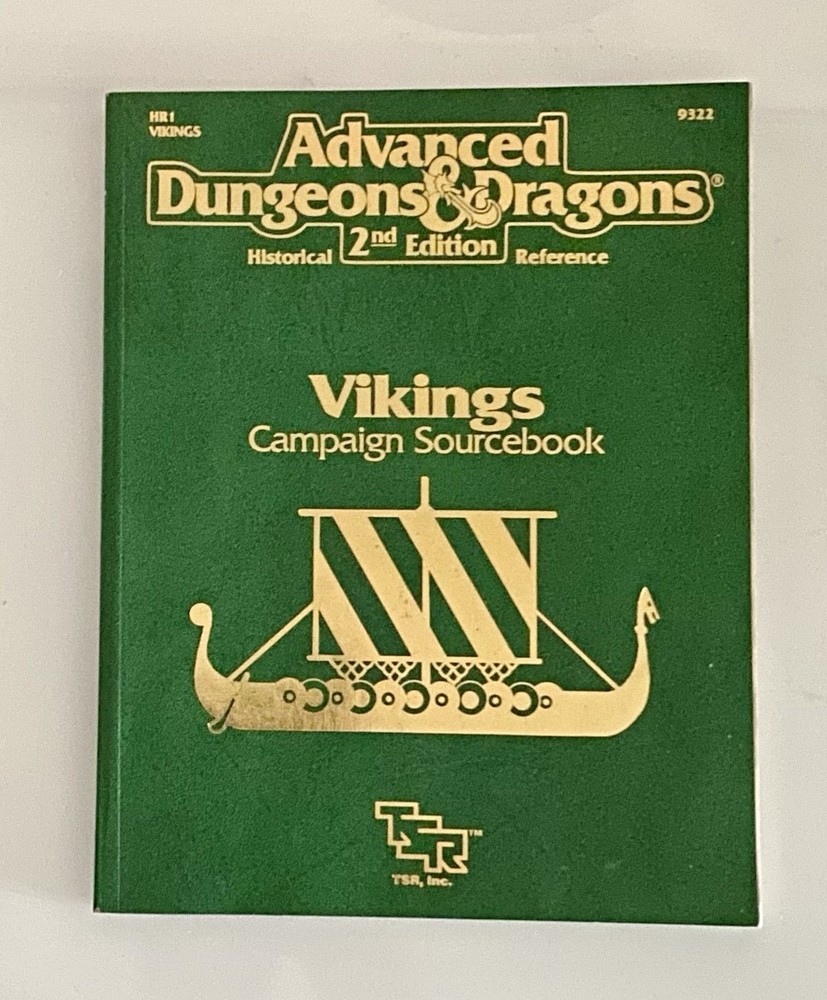AD&D Vikings Sourcebook Dungeons And Dragons W/ Map