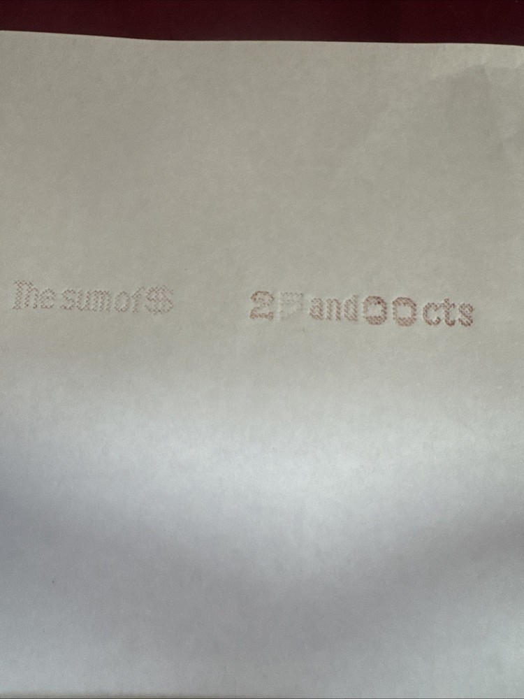 F & E "Excel" Model by Hedman Co Chicago - Vintage Check Printer- Working (D2)