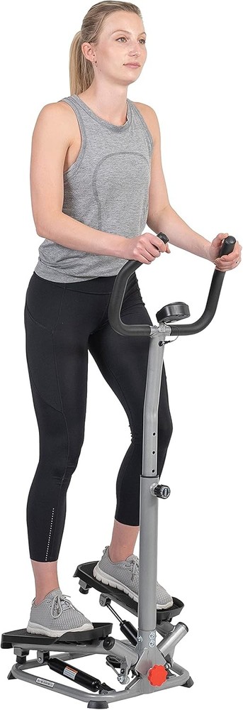 Twist Stepper W/ Handlebar Stair Step Machine Cardio Workout Compact Home