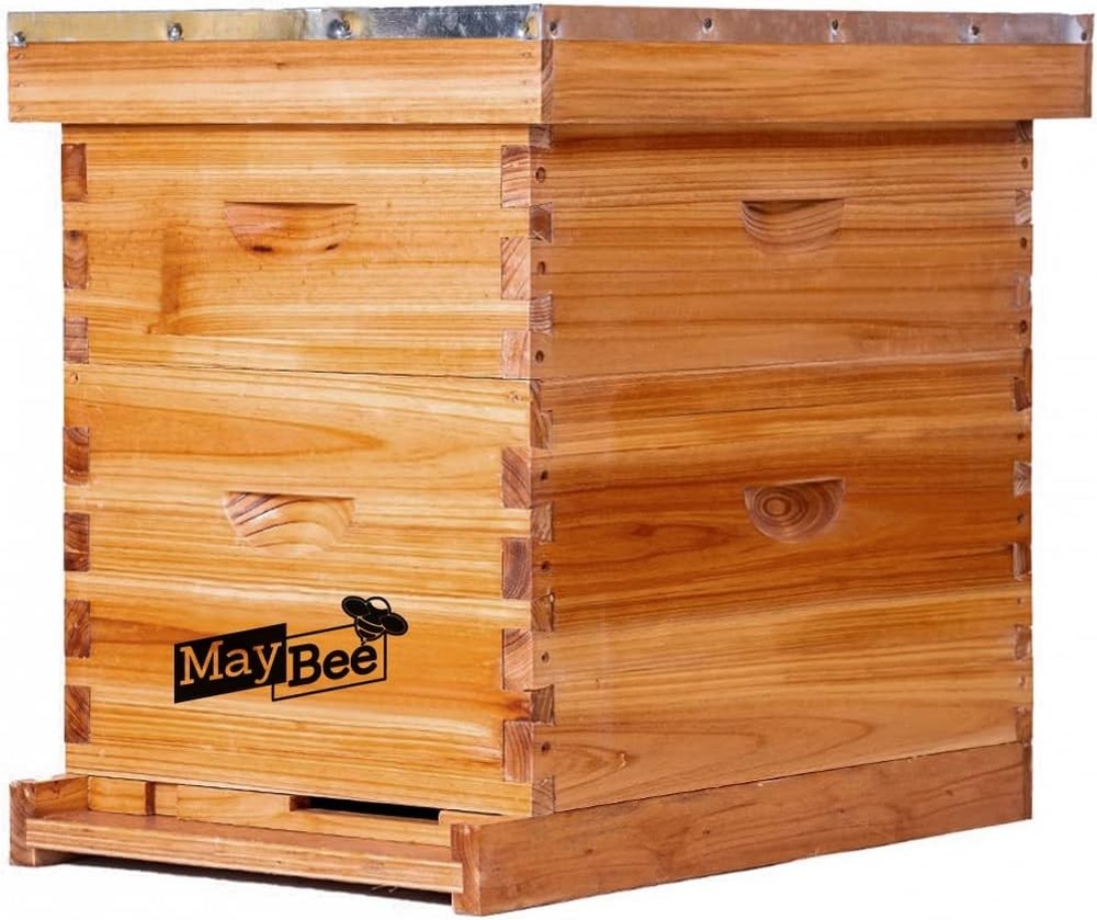 Beehive 8 Frame Bee Hives & Supplies Starter Kit Bee Hive Beginner Honey Bee