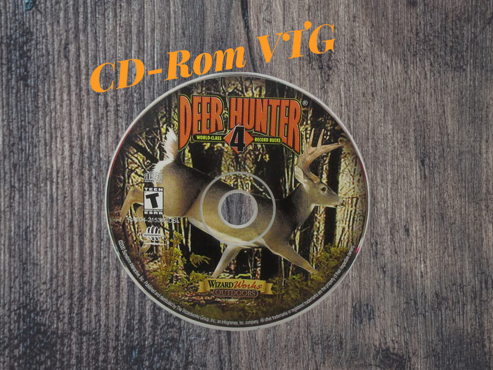 Deer Hunter World Class 4 Record Bucks Computer Game CD-ROM Media Wizard Works