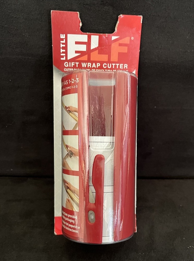 Little ELF Red Gift Wrap Wrapping Paper Cutter