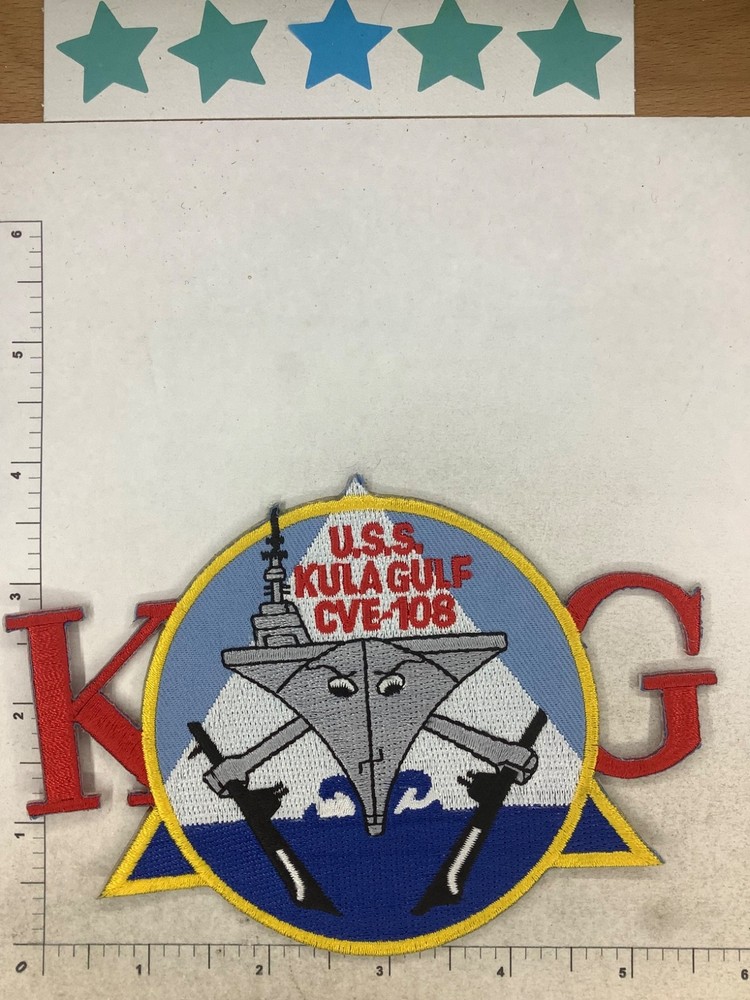 US NAVY USS KULA-GULF CVE-108 SHIPS PATCH