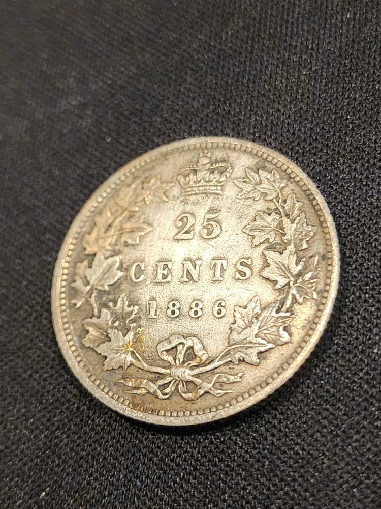 1886 Canadian 25 Cents