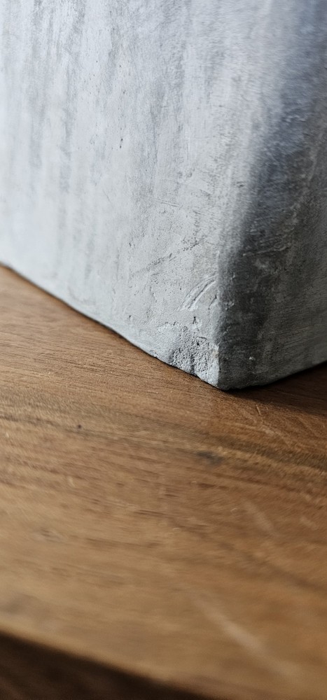 Gray Drip Square Planter 9X9X9 Modern Modern Minimalist