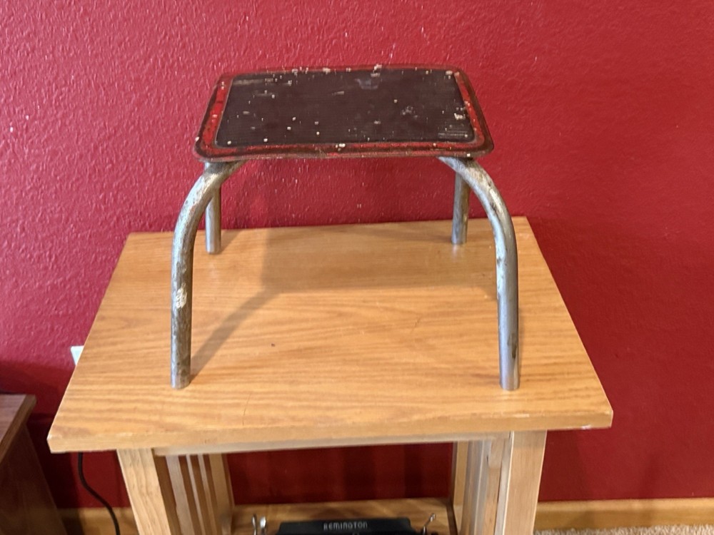 Vintage Metal Kitchen Utility Step Stool