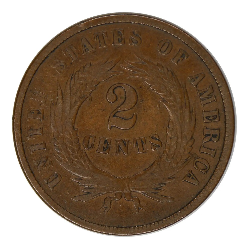 1868 Two Cent Piece Fine Condition