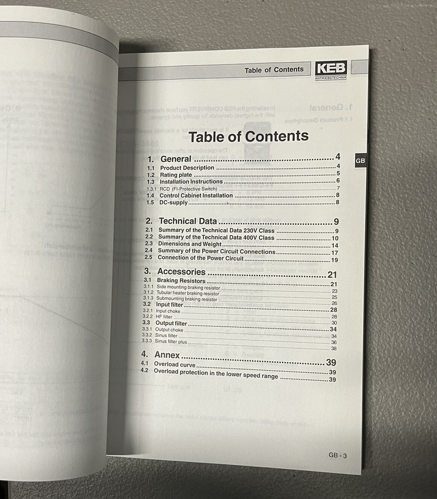 KEB Combivert F4 User Manual Guide