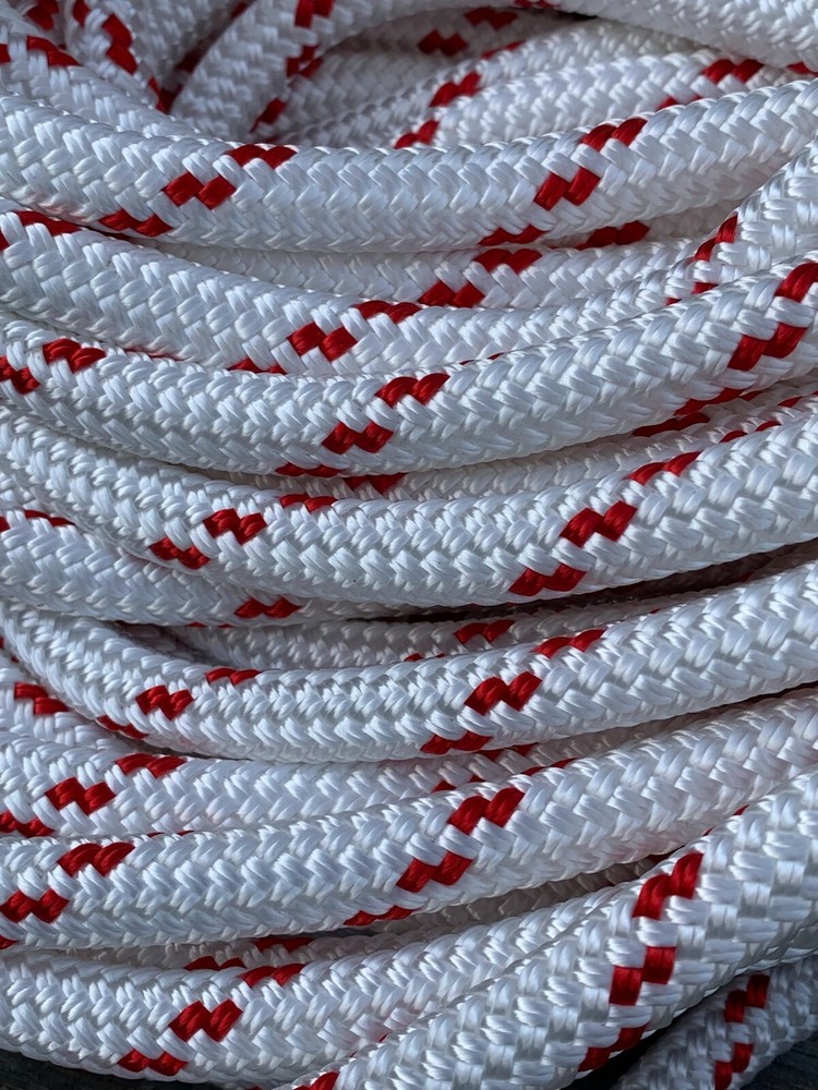 1/2" x 31 ft. Double Braid-Yacht Braid Polyester rope. Made in USA.