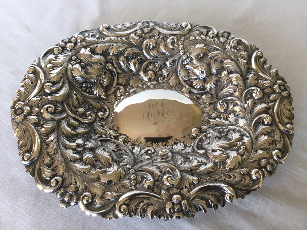 Amazing Antique Sterling Silver Bowl By Theodore B Starr