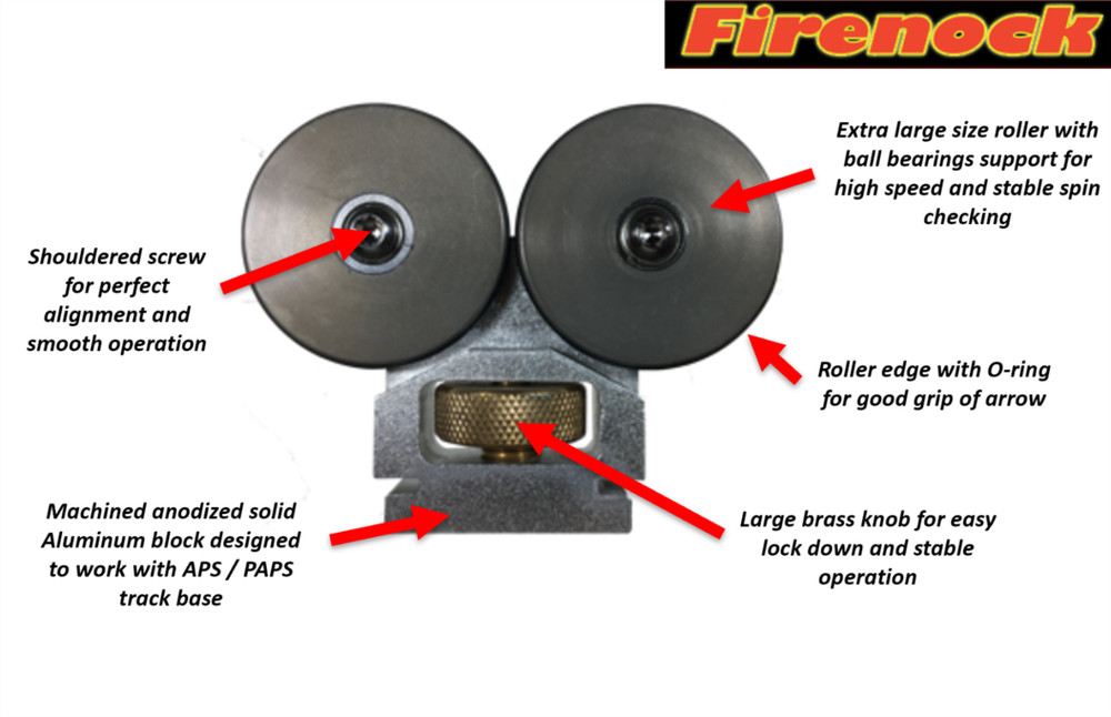 Firenock Arrow Preparation System APS Optional Accessory Super Spinner