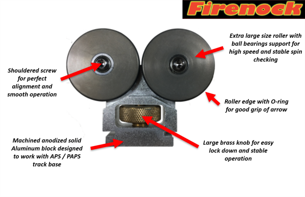 Firenock Arrow Preparation System APS Optional Accessory Super Spinner