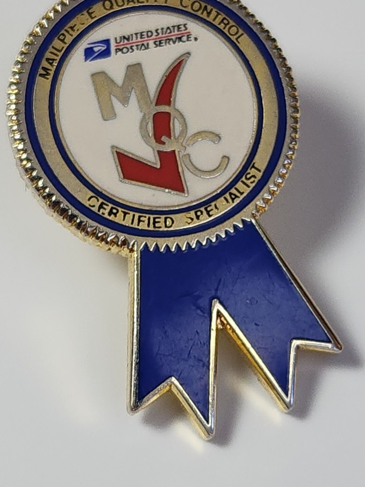 US Post Office Lapel Pin Mail Piece Quality Control Certified Specialists