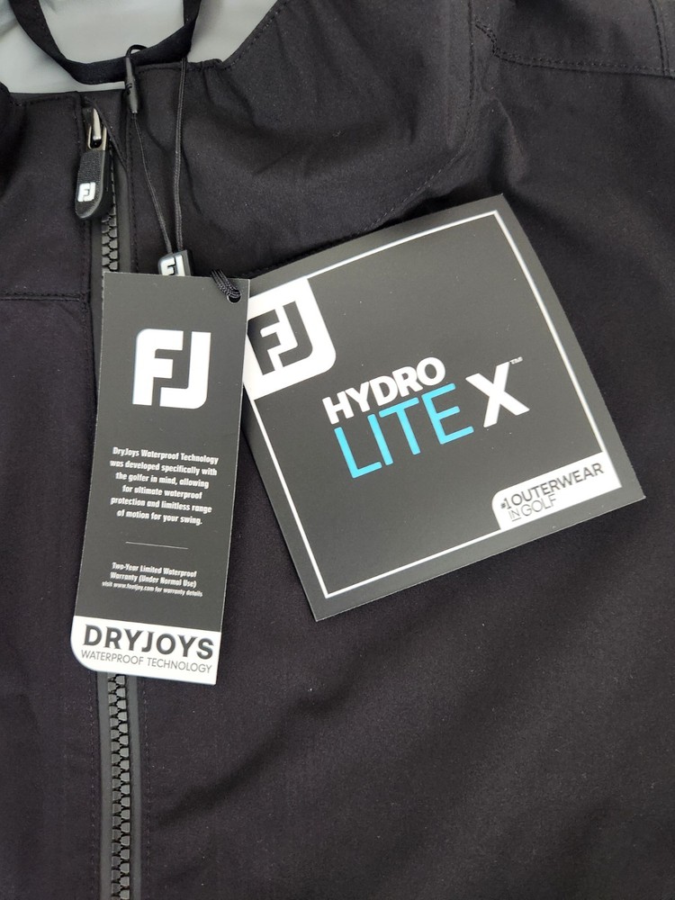 Footjoy Hydro Lite X Jacket Black Men's Size Large New