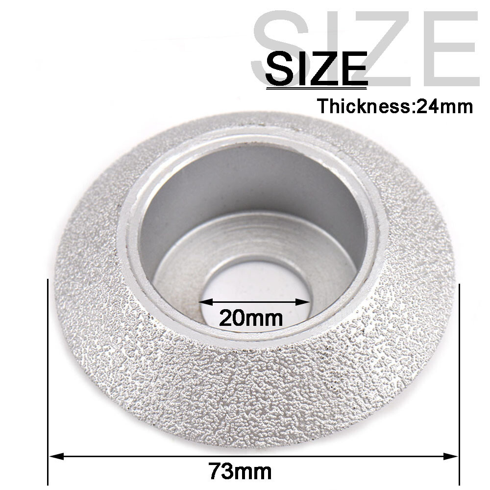 3" 75mm Brazed Diamond Grinding Wheel V Type Abrasive Tools for Angle Grinder