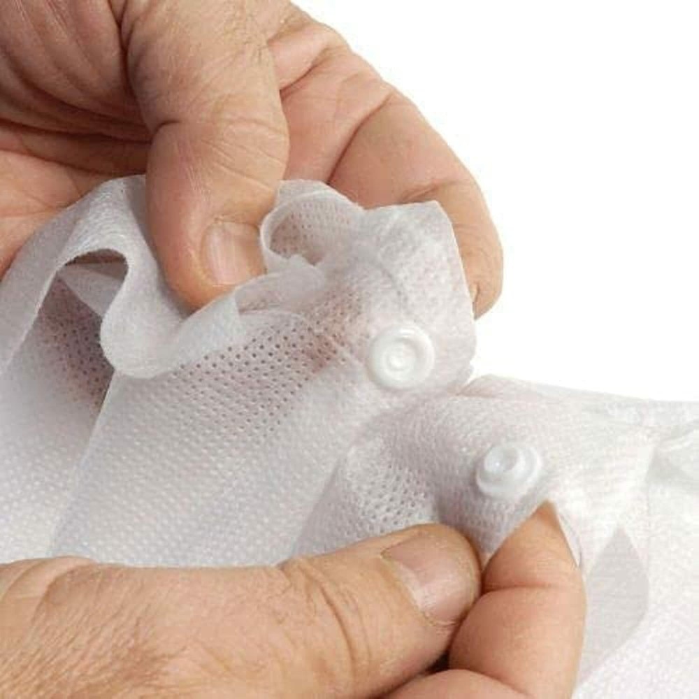 Lab Coats White Disposable SMS Polypropylene Unisex Snap Closure Wholesale Lots