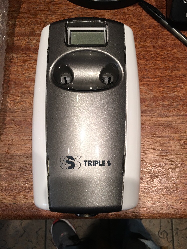 Microburst Duet Commercial Automatic Odor Control Dispenser by Triple S