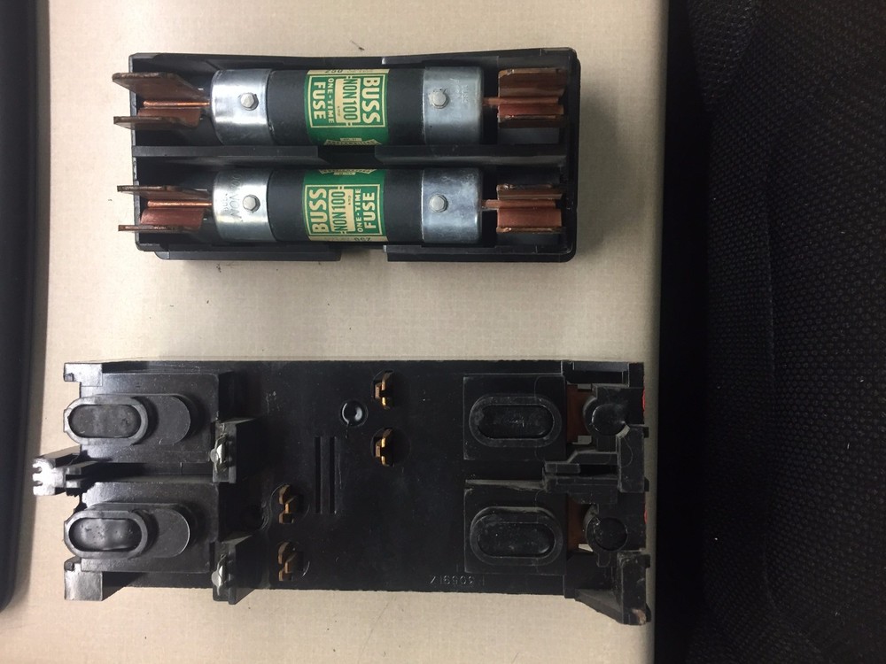 FPE FEDERAL PACIFIC 102 100AMP FUSE BLOCK & PULLOUT