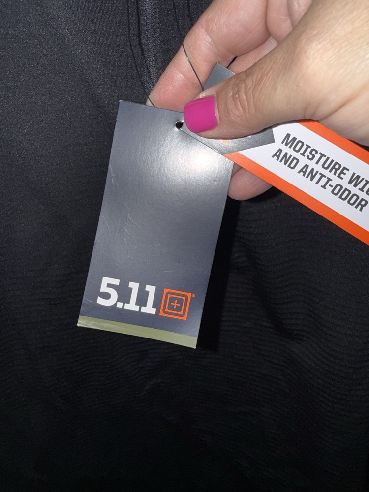 5.11 tactical Black Pullover, Moisture Wicking, Anti-odor Material, XL Size
