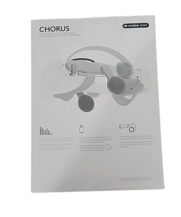 Oculus - Logitech Chorus Off-Ear Integrated Audio for Meta Quest 2 - White