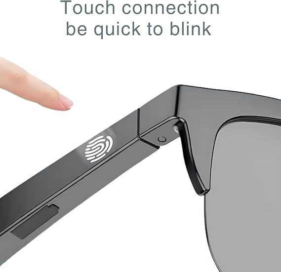 Smart Bluetooth Glasses – Polarized Audio Sunglasses with Mic, UV Protection