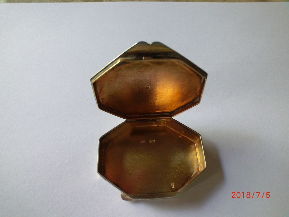 Vintage Italian 800 Silver Enameled Box