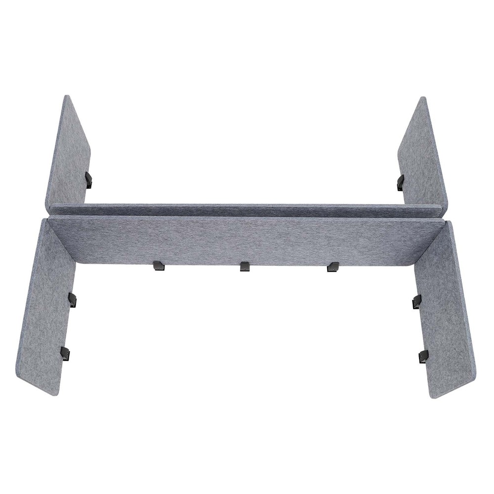 Clamp-On Acoustic Desk Divider Privacy Panel for Productive Workspaces