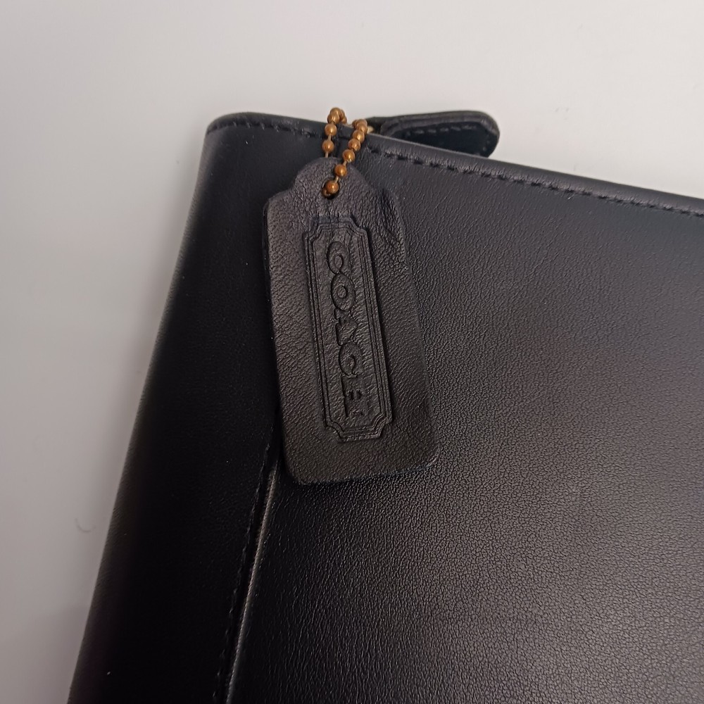 Vintage Fortune Coach Black Leather Tie Holder