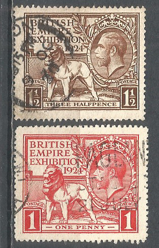 Great Britain 1924 year used stamps Mi.#166-167