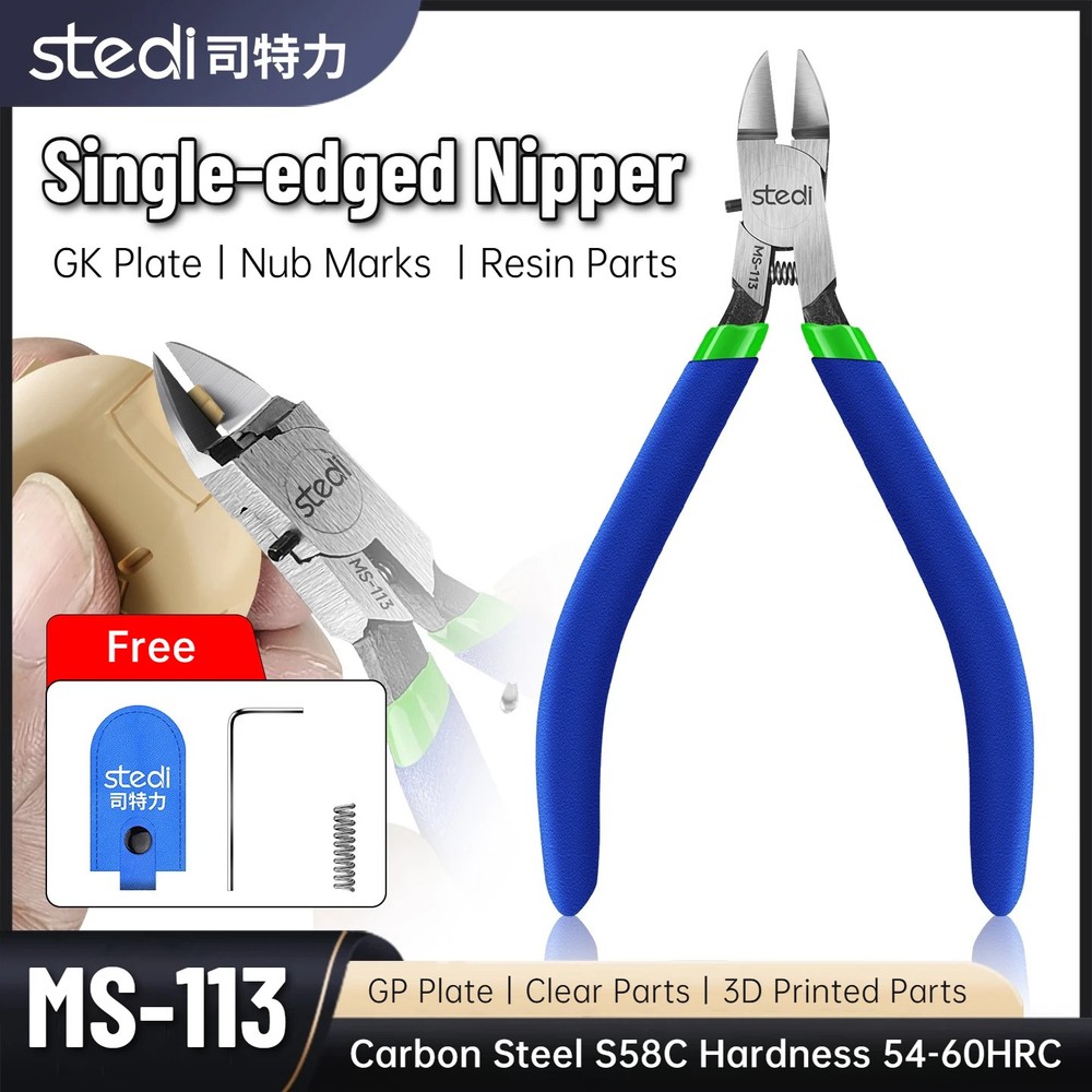 Stedi MS-113 Precision Single-edged Nipper for Plastic Model Cutting Tool