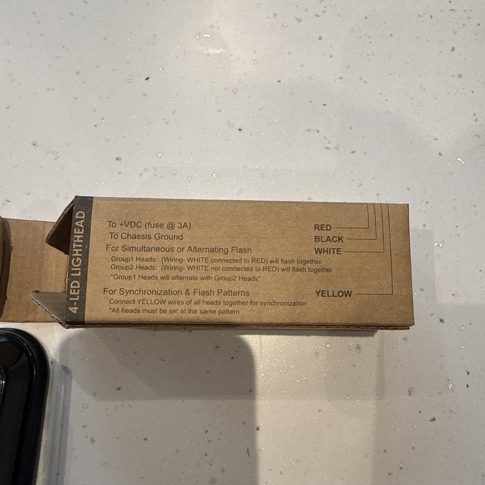 RSG 4 LED Lighthead Module, LED-314-01 4-LED LIGHTHEAD RED BLUE BLACK