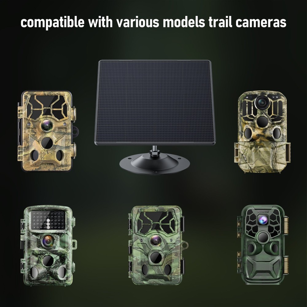 2500mAh Solar power Panel for Trail Camera Game Camera Hunting Camera TC11 TC24