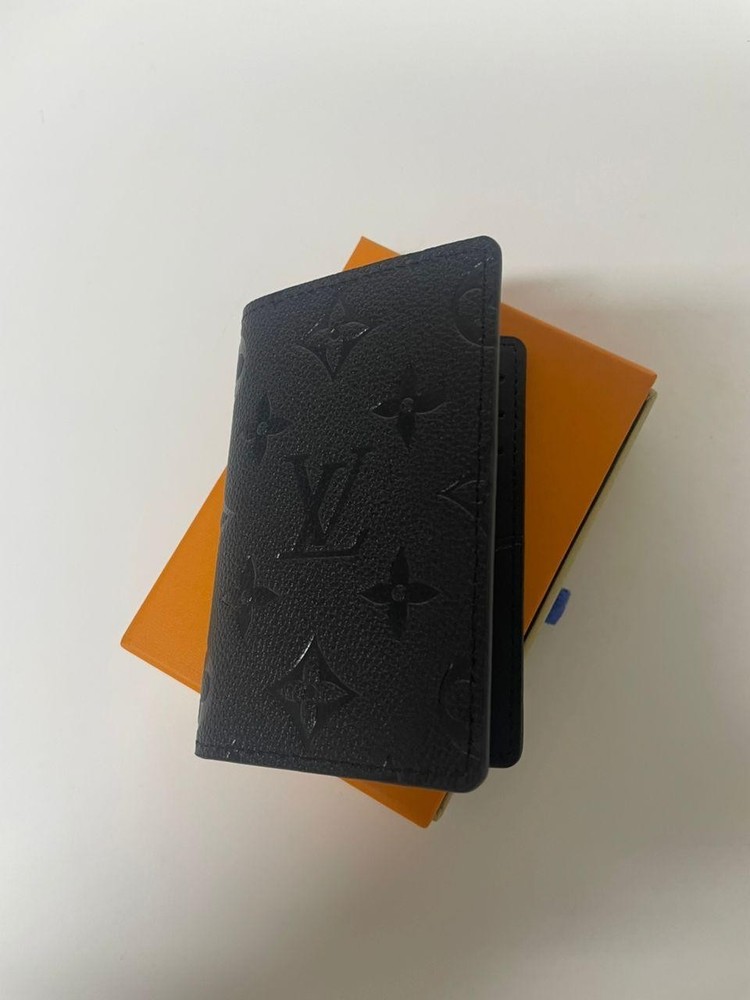 Louis Vuitton Pocket Organizer black Monogram Shadow