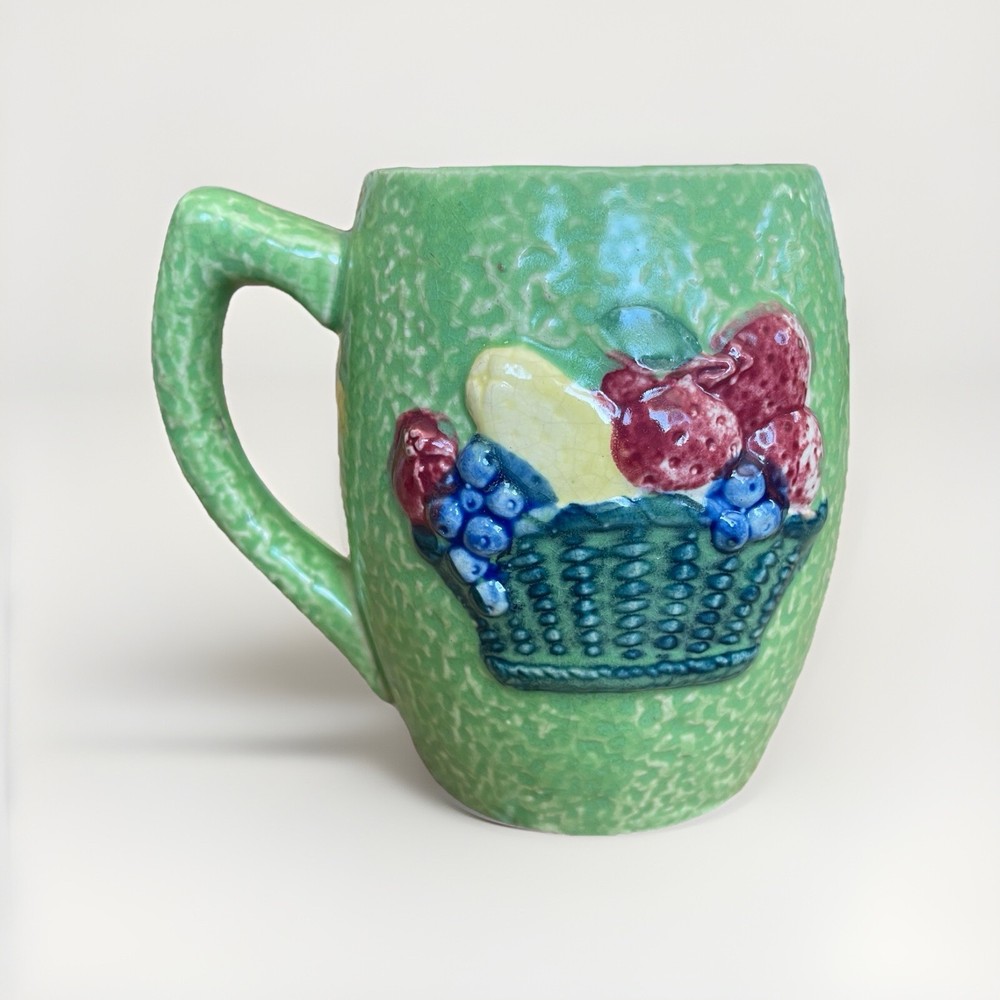 Green Barrel Shaped Mug  -  Japan