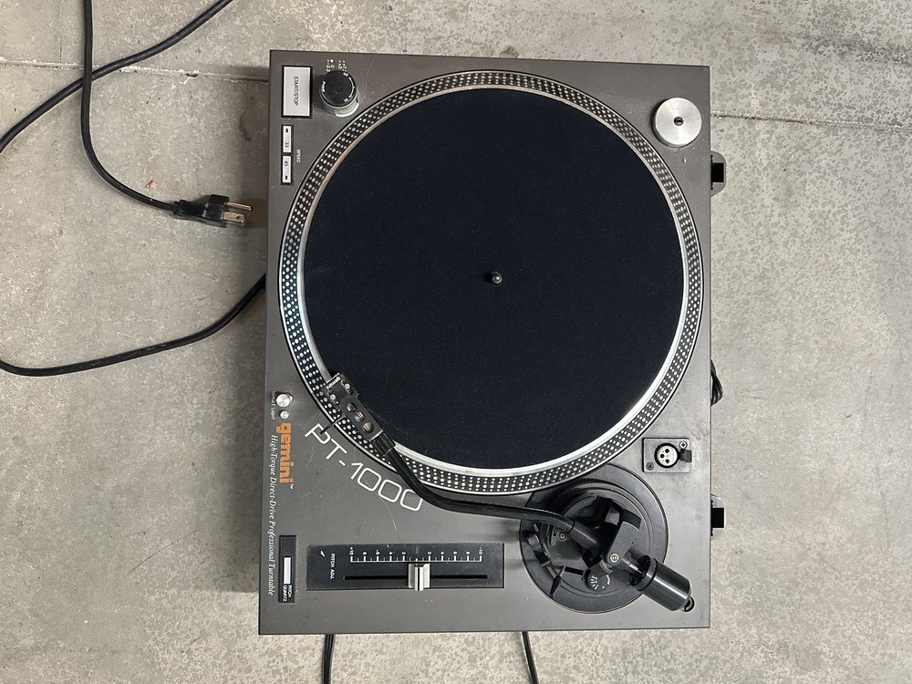 Original Gemini PT-1000 High Torque Direct Drive DJ Turntable