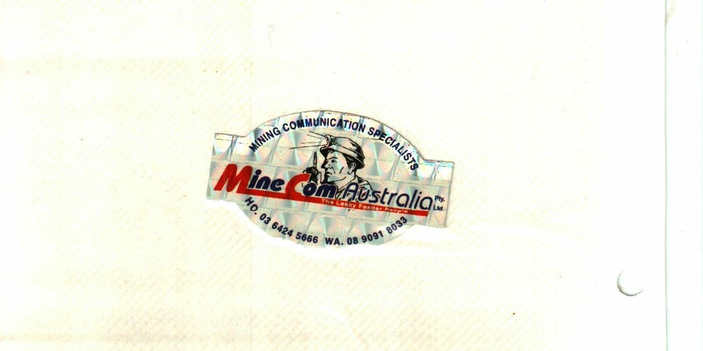 NICE  AUSTRALIA  COAL MINING STICKER # 1488