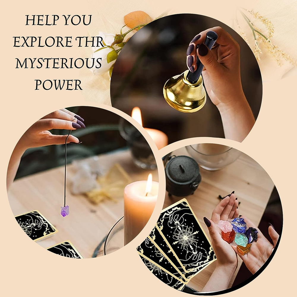 78 Tarot Cards with Guidebook - Tarot Deck Gift Set with Tarot Cloth & Holder...