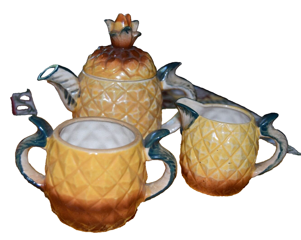 Vintage Pineapple Tea Set Made in Japan