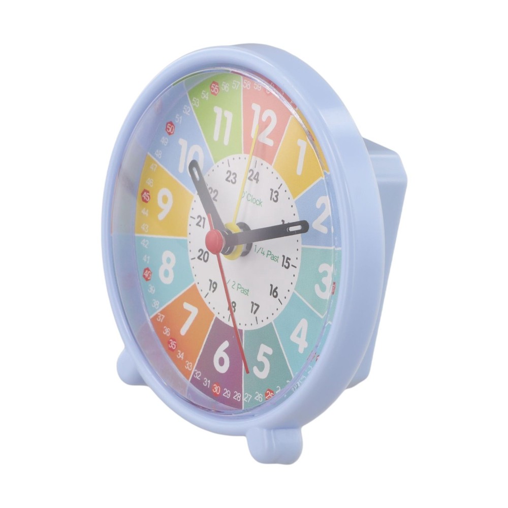 Colorful Learning Clock with Quiet Movement for Teaching Time Effectively