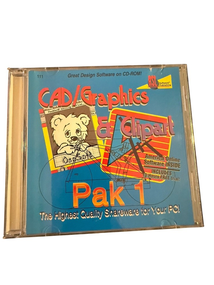 ASL Software Publishing CAD/Graphics & Clipart Pak 1 Software CD