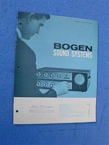 1960's Bogen Sound Systems Catalog No. 207B