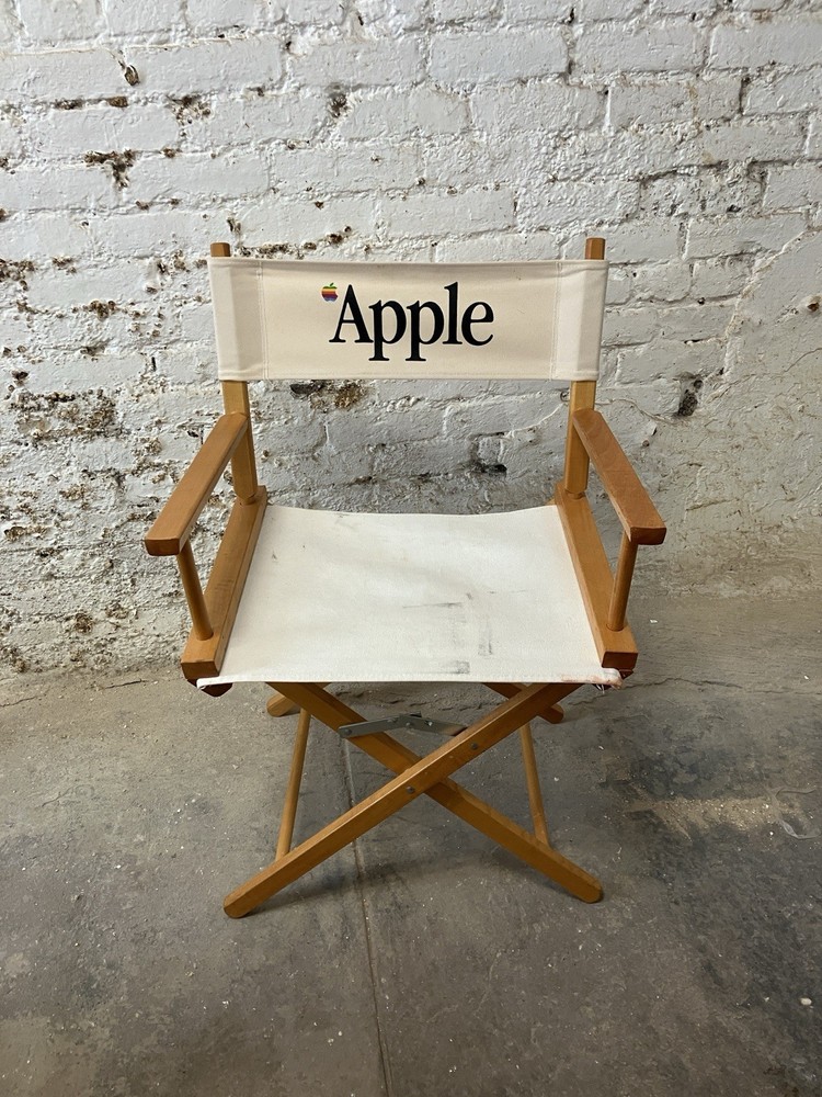 APPLE COMPUTERS VINTAGE THINK DIFFERENT ERA RARE DIRECTOR'S CHAIR - FOLDING