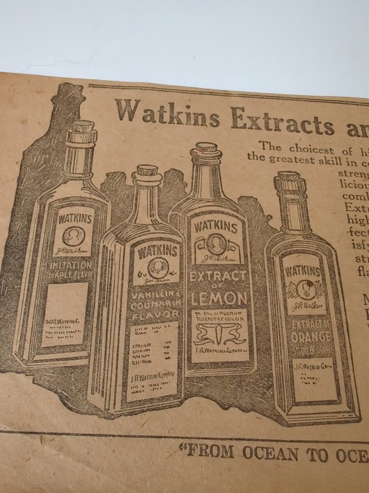 Watkins Extracts And Spices Advertisement