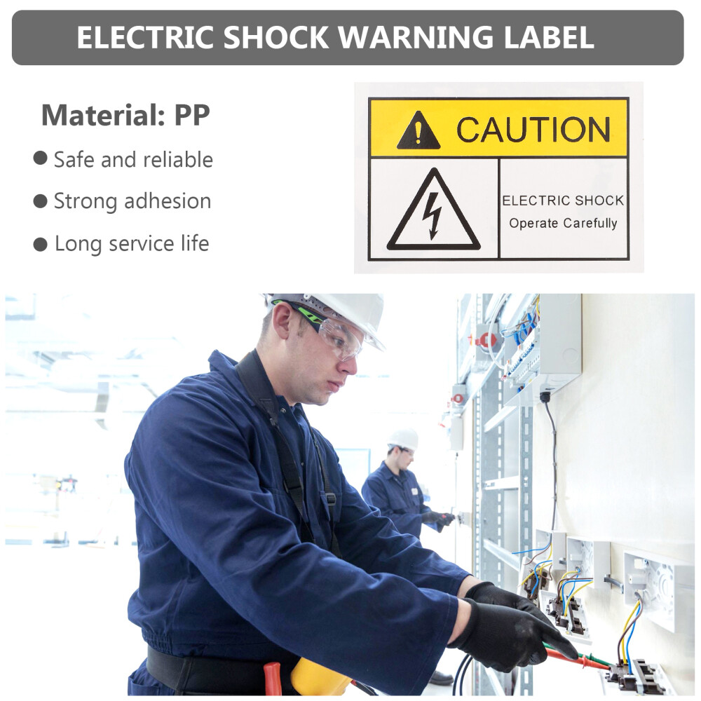 10pcs electrical warning stickers Adhesive Labels Caution Stickers Warning