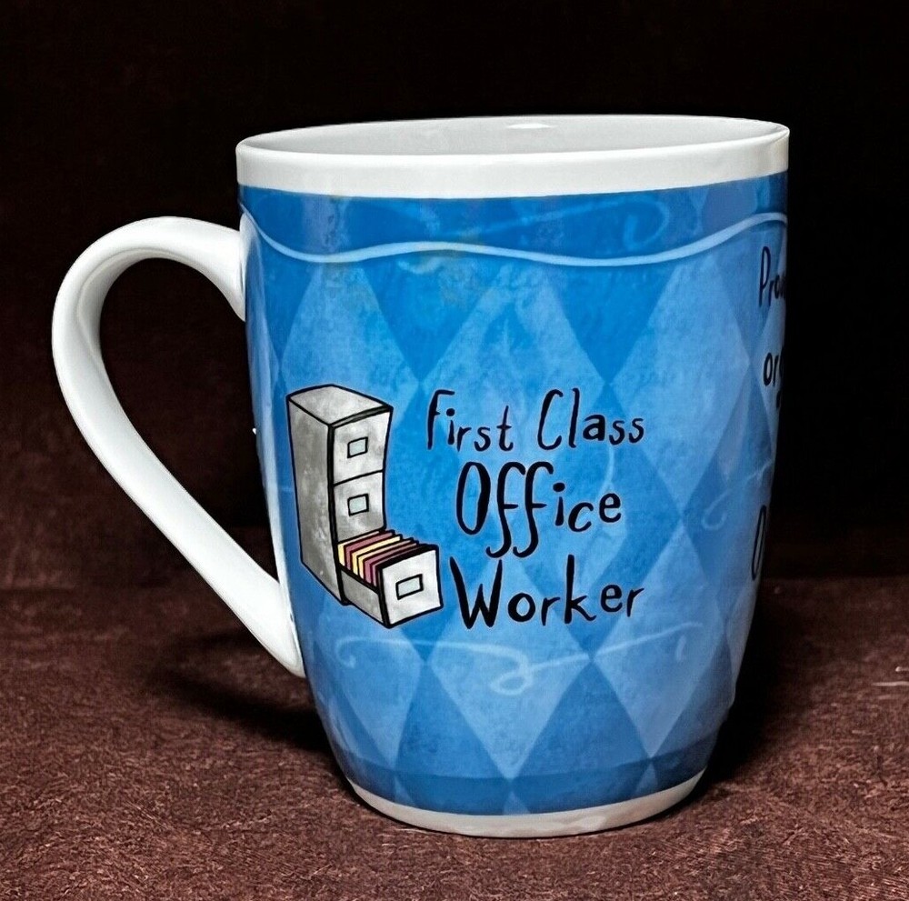 History & Heraldry First Class Office Worker Porcelain Coffee Tea Mug