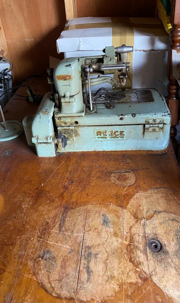 Industrial Buttonhole maker by Reece ,manual, table, motor