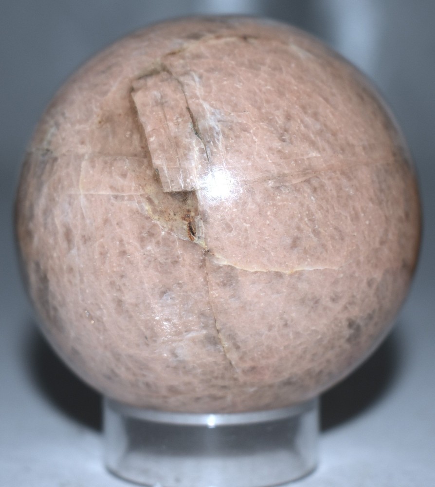 Pretty Peach Moonstone Sphere 2.32"/284 Grams