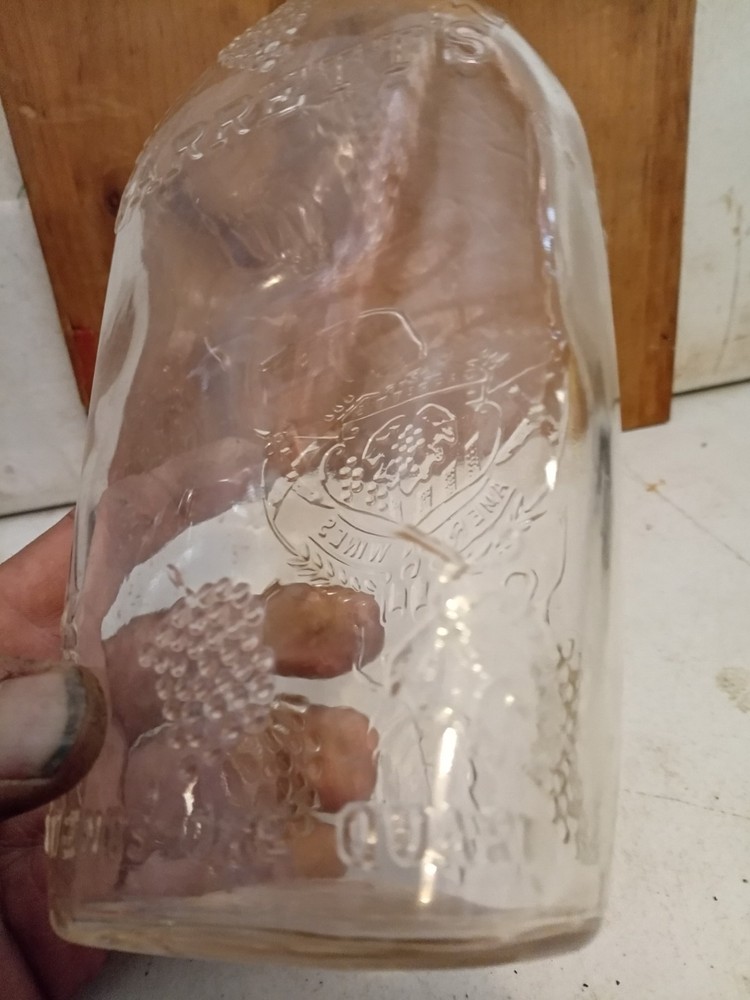 Vintage Decorative Garrett Wine Bottle Tall Quart